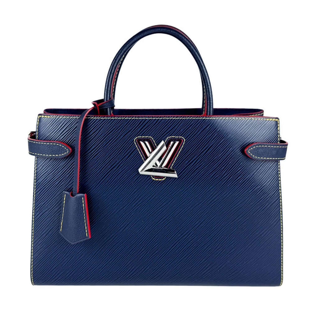 Louis Vuitton LOUIS VUITTON Handbag Shoulder Bag Epi Twist Tote Leather Navy ...